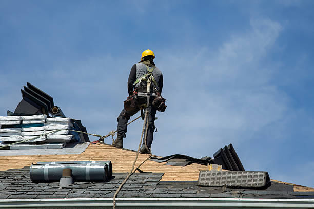 Professional Emergency Roof Repair technician working in Berlin, NH
